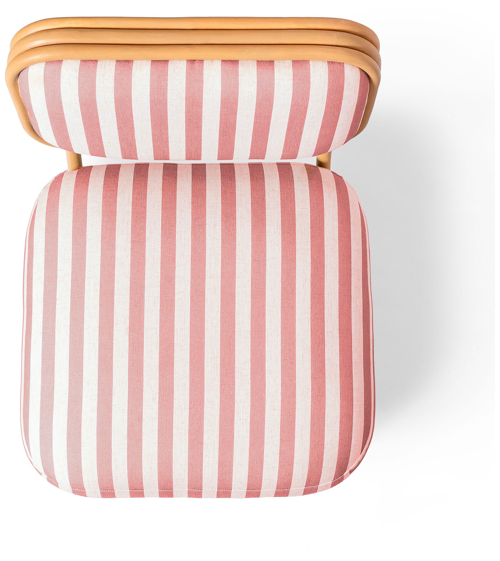 Image 5 Dorine Cherry Striped Accent Chair more views