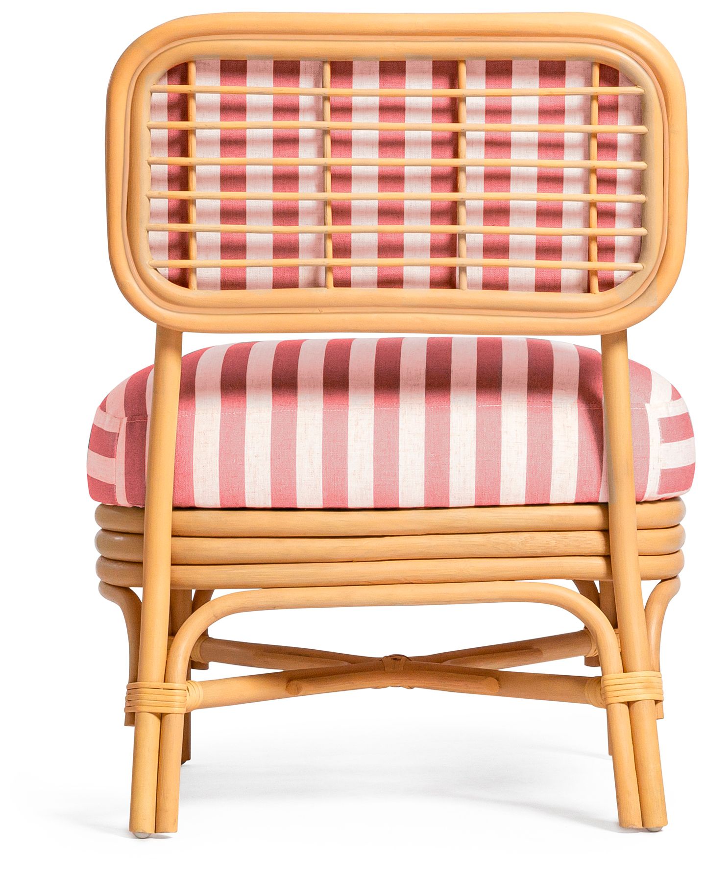 Image 6 Dorine Cherry Striped Accent Chair more views