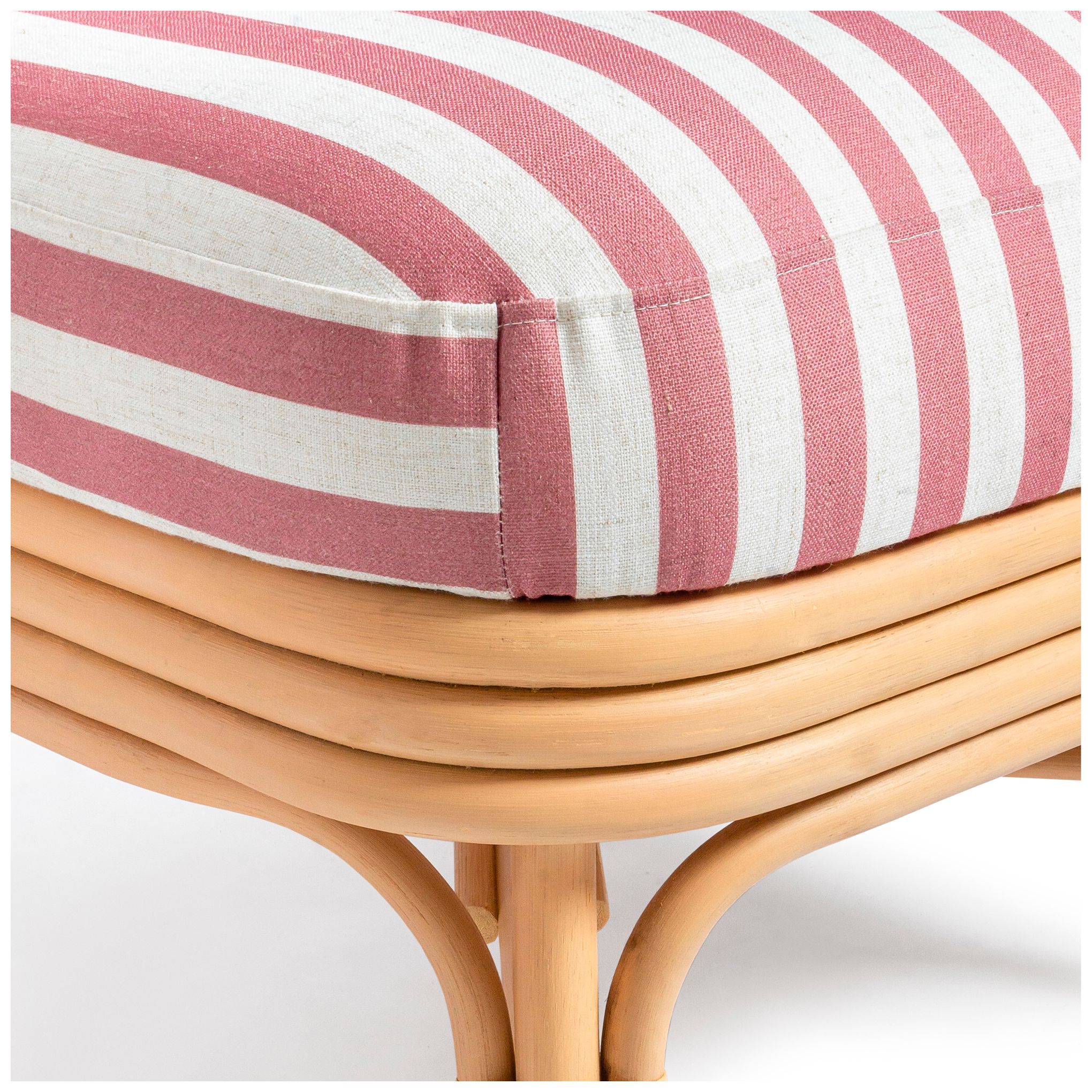 Image 7 Dorine Cherry Striped Accent Chair more views