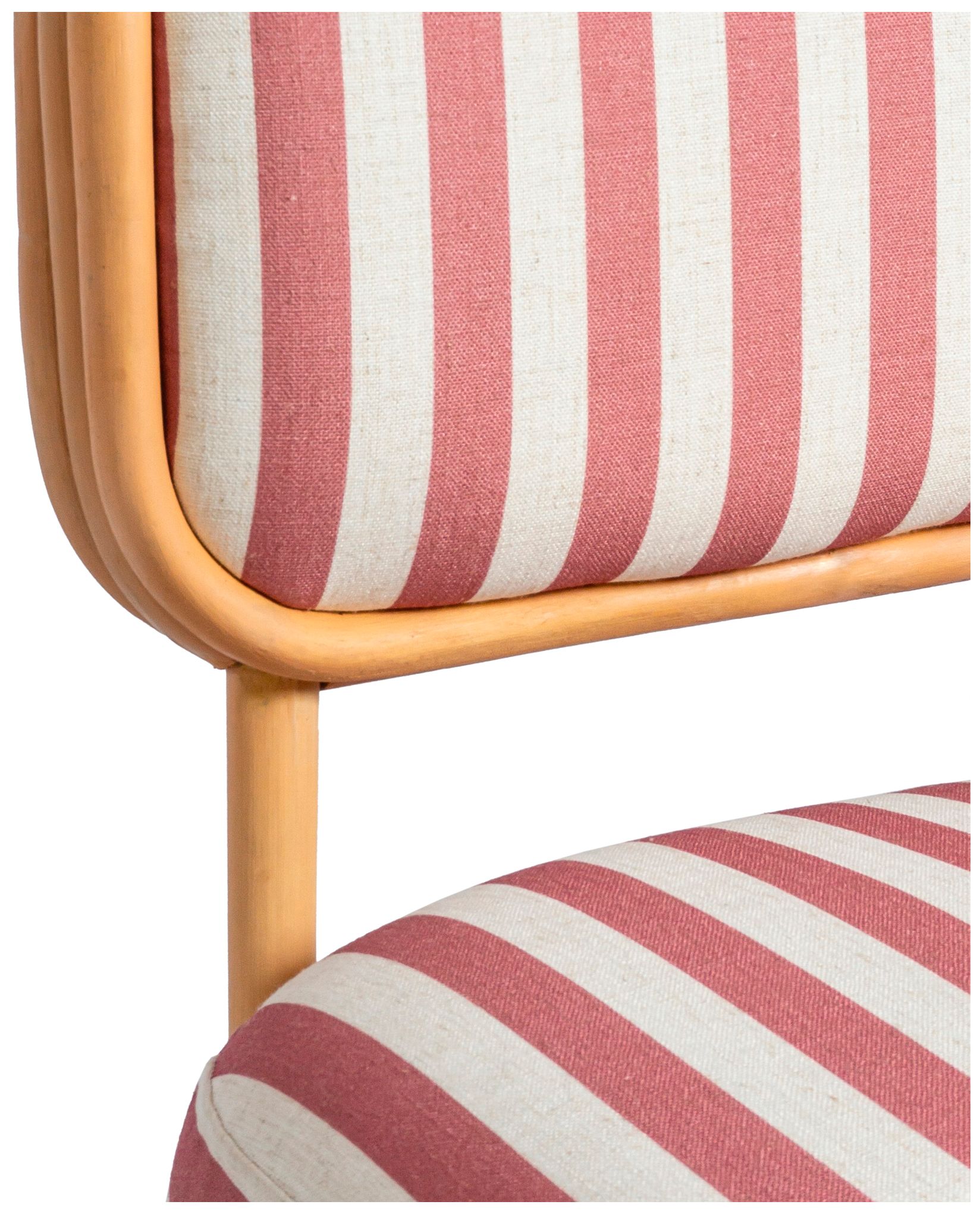 Dorine Cherry Striped Accent Chair