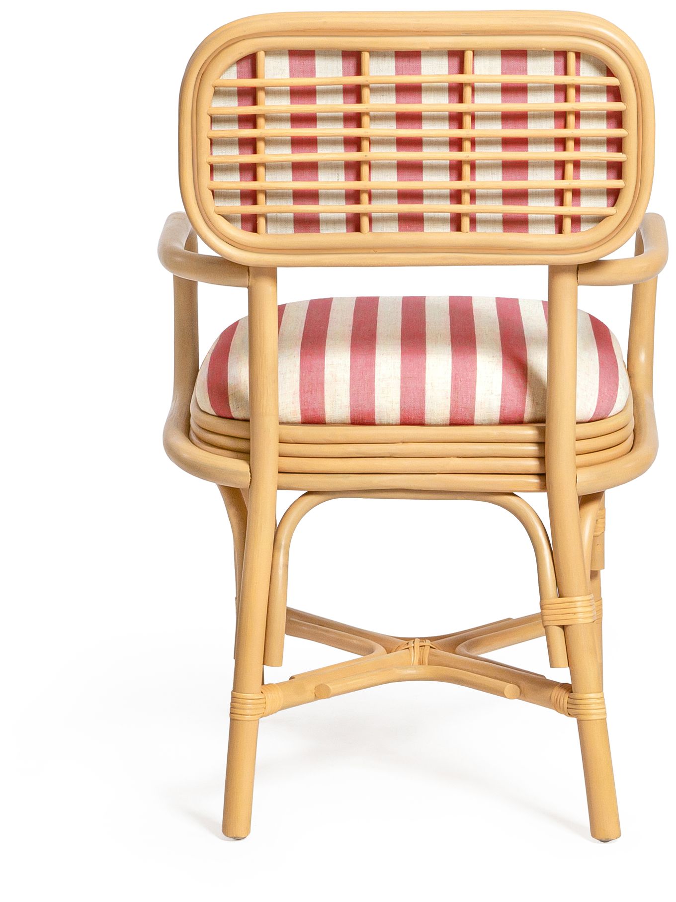 Image 5 Dorine Cherry Striped Arm Chair more views