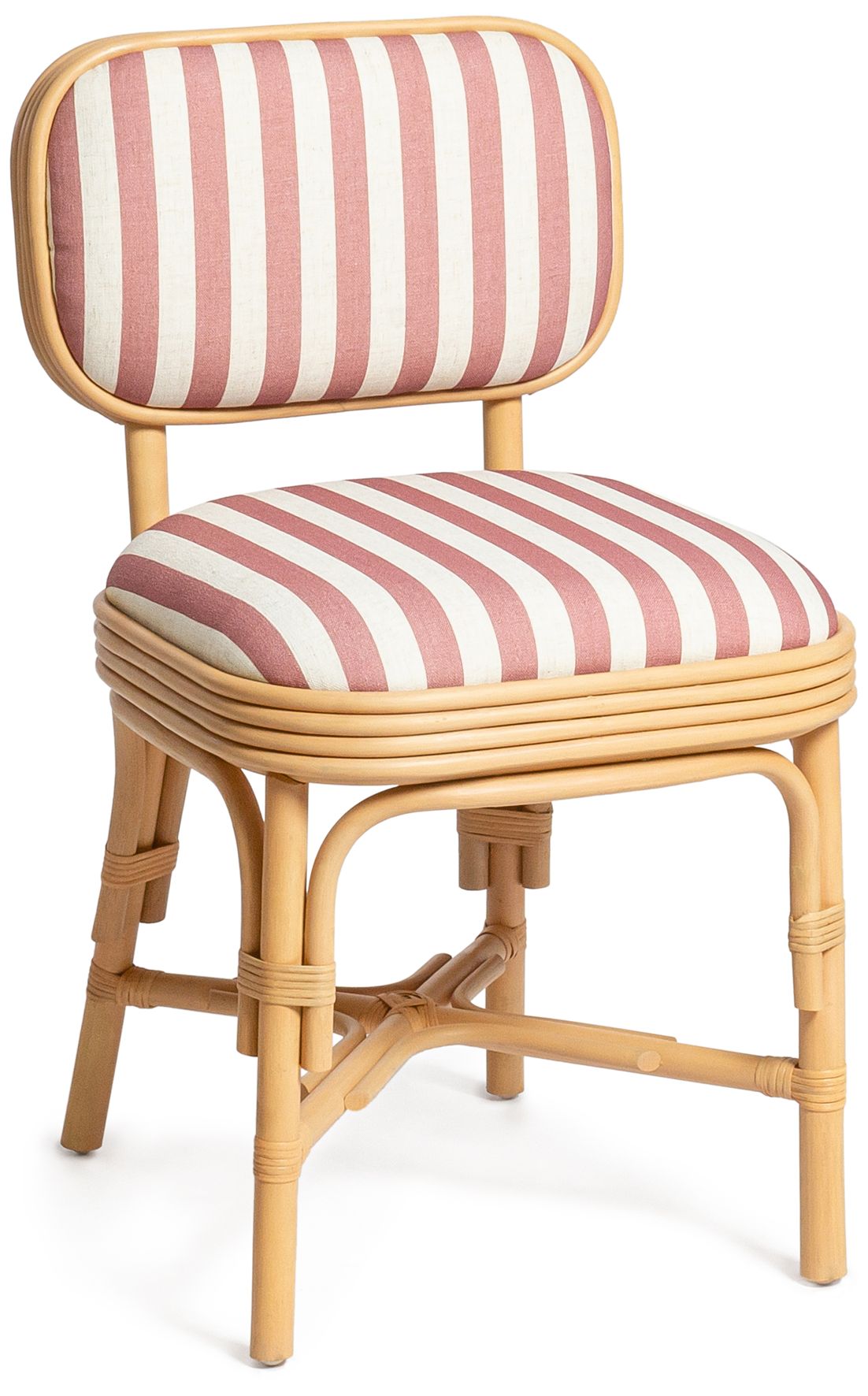 Image 2 Dorine Cherry Striped Dining Chair more views