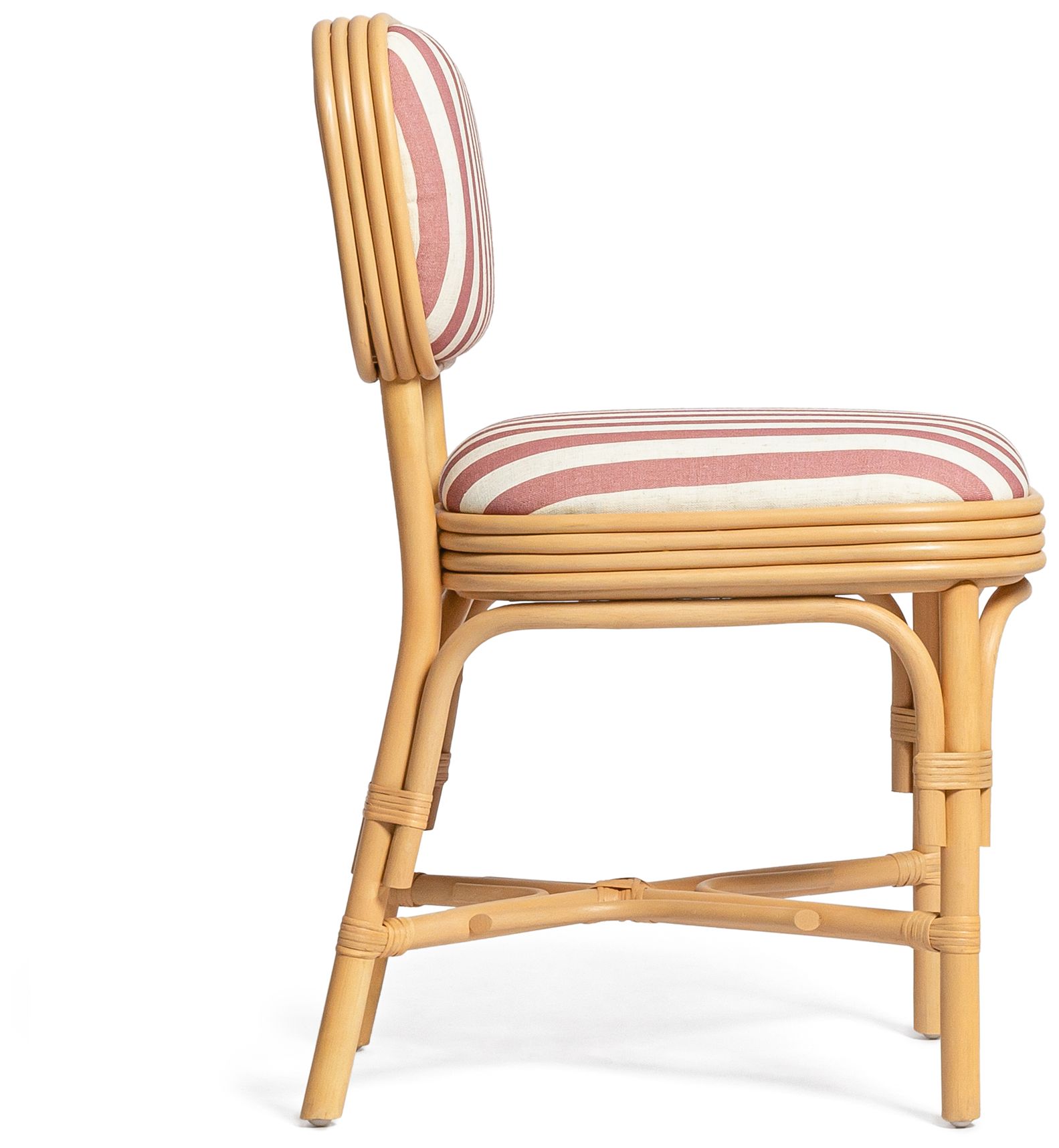 Image 3 Dorine Cherry Striped Dining Chair more views