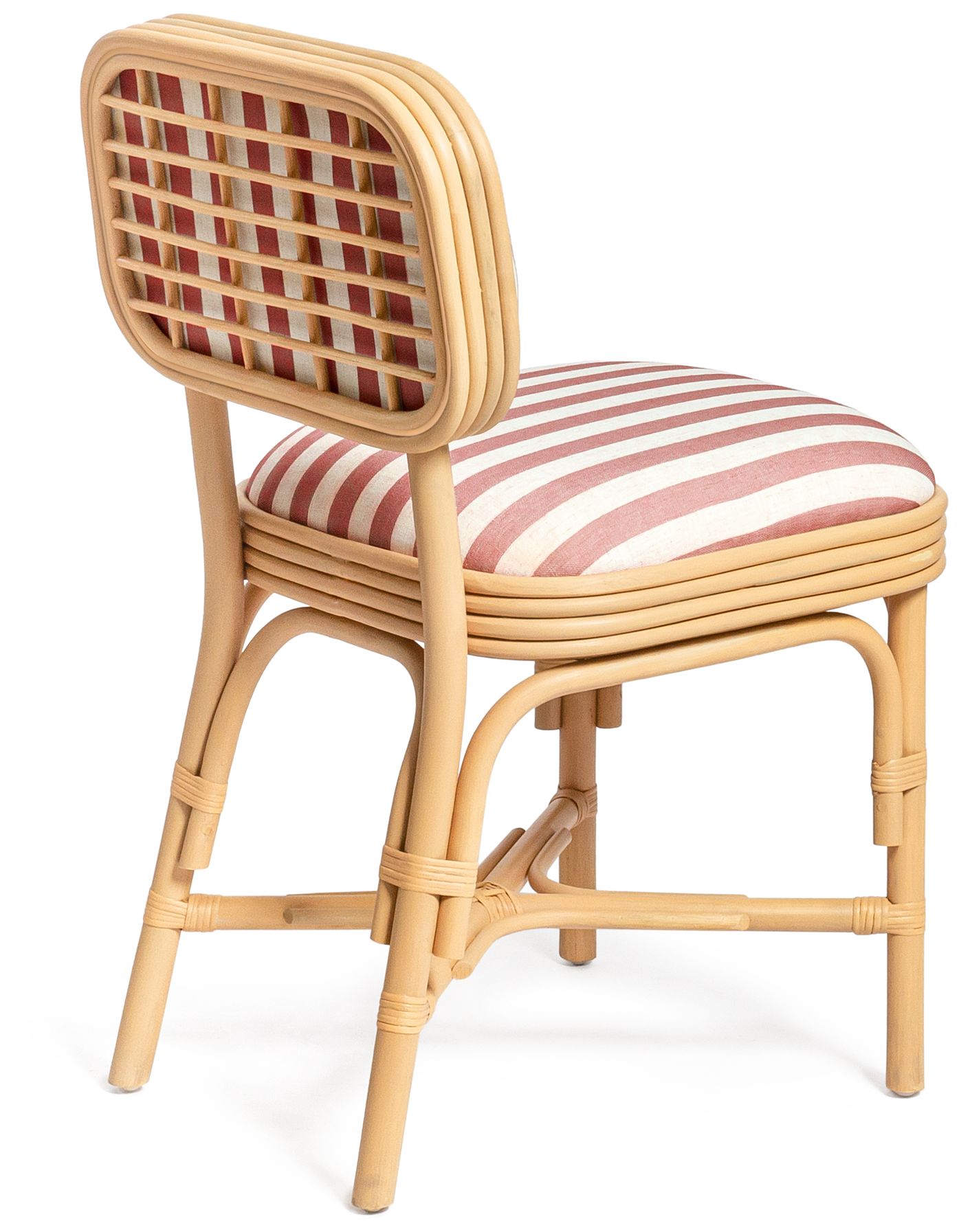 Image 4 Dorine Cherry Striped Dining Chair more views