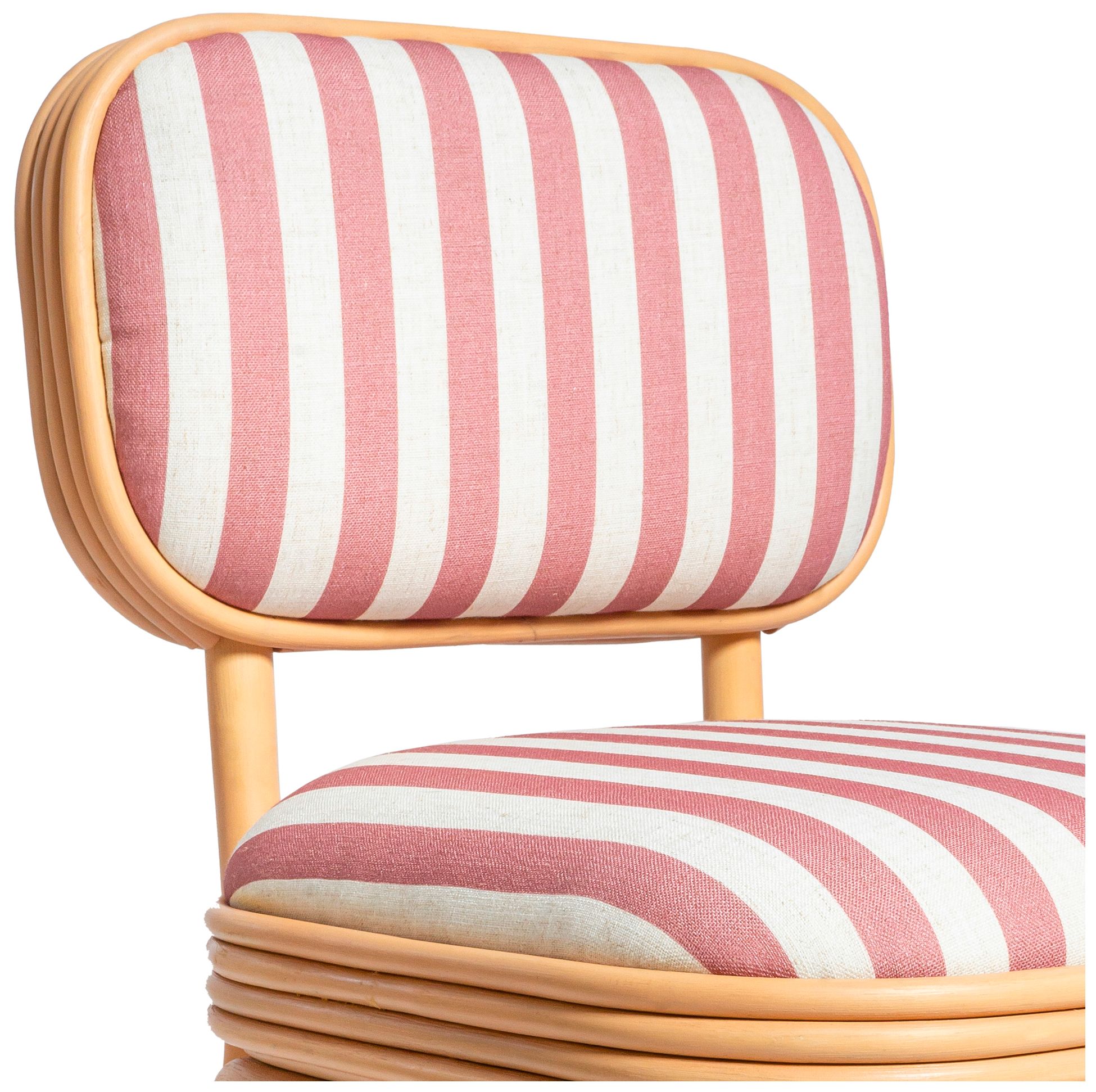 Image 5 Dorine Cherry Striped Dining Chair more views