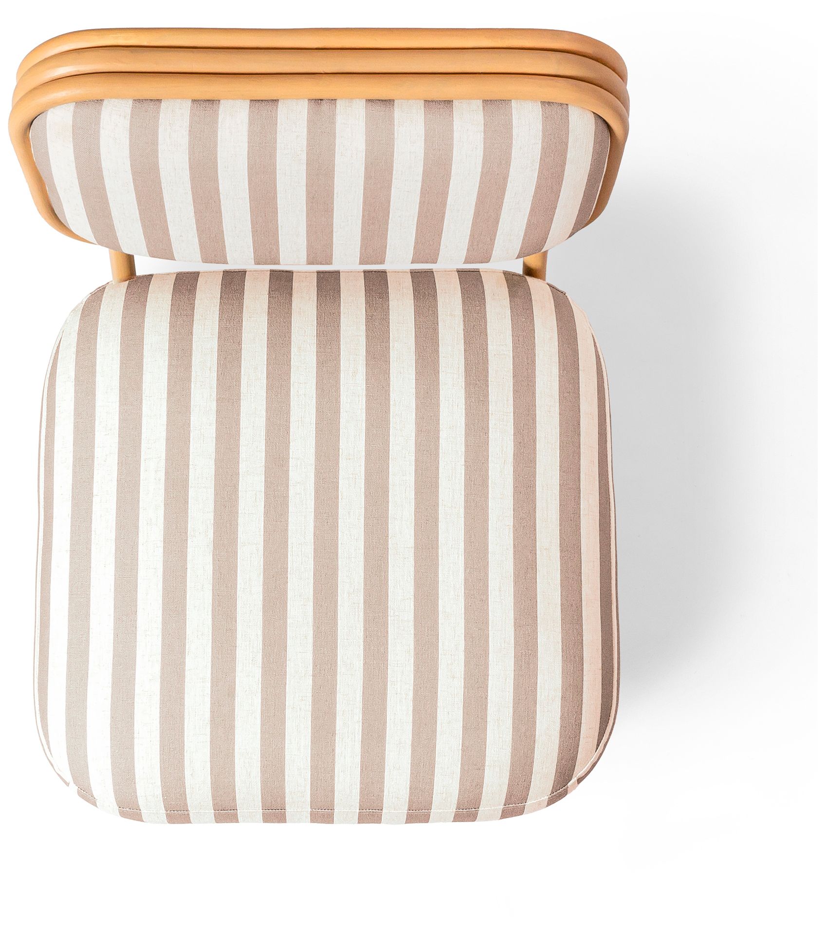 Image 5 Dorine Khaki Striped Accent Chair more views