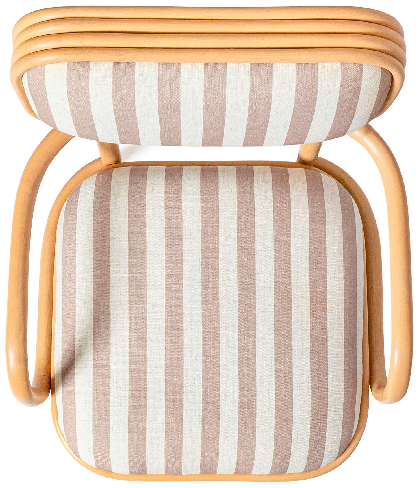 Image 6 Dorine Khaki Striped Arm Chair more views