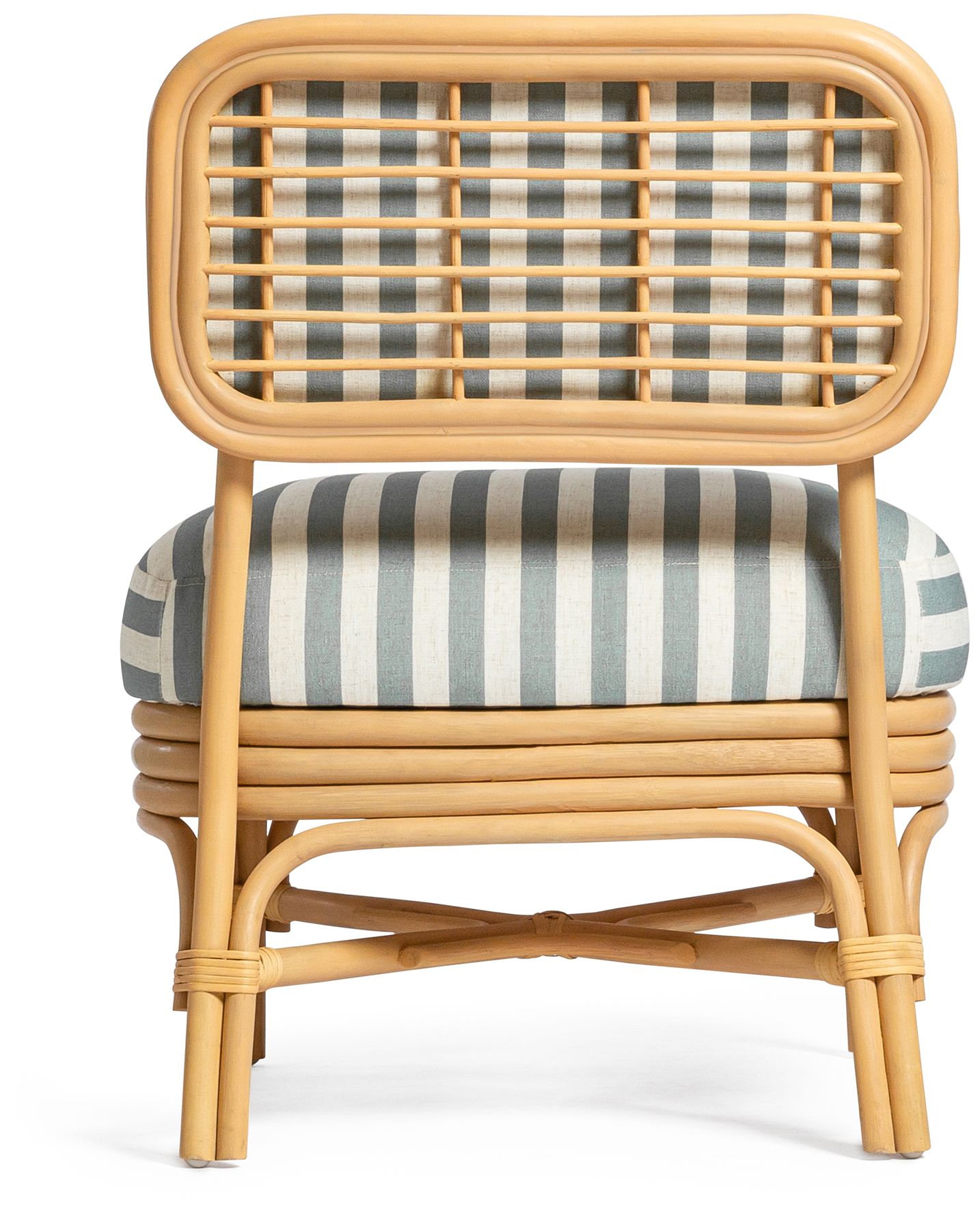 Image 6 Dorine Mint Green Striped Accent Chair more views