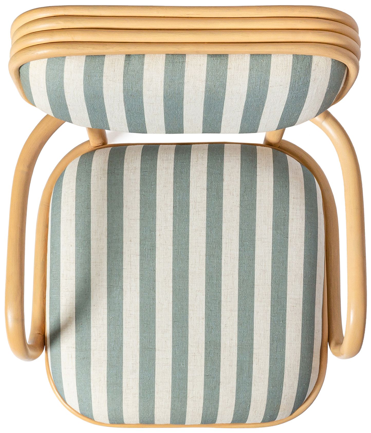 Image 6 Dorine Mint Green Striped Arm Chair more views