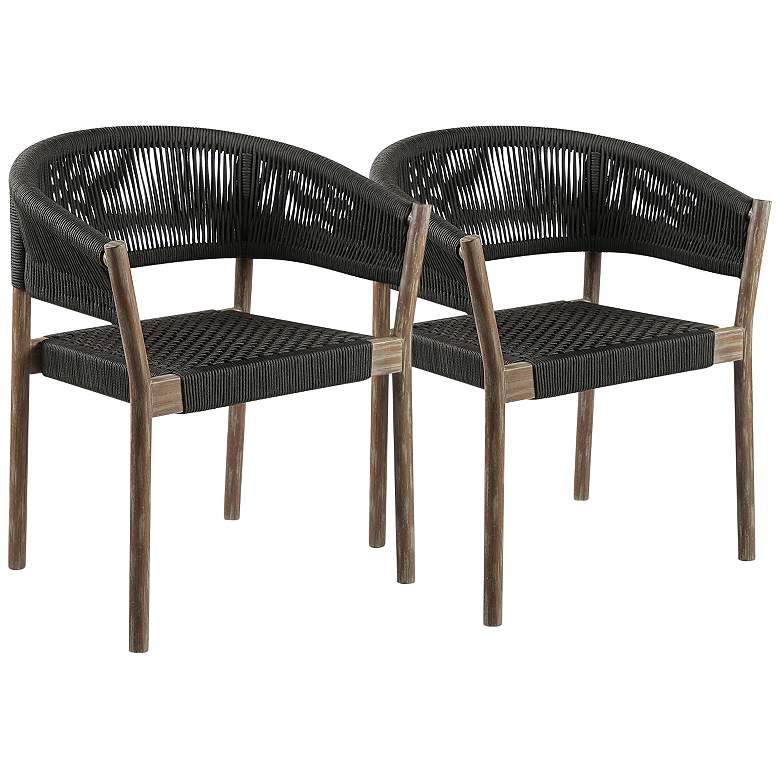 Image 2 Doris Light Eucalyptus Outdoor Dining Chairs Set of 2