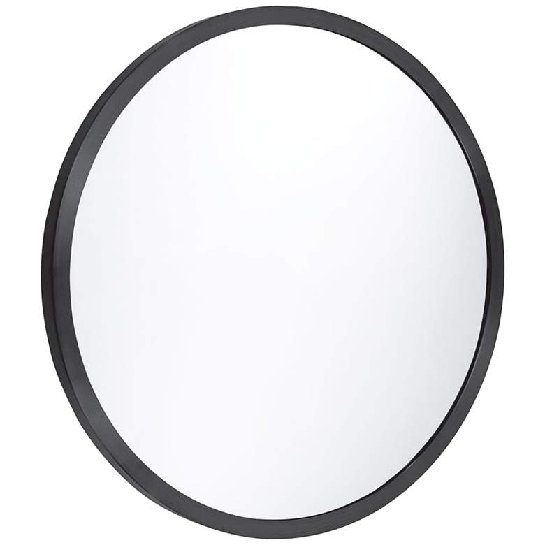Doris Plated Stainless Steel 21&quot; Round Wall Mirror