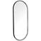 Doris Plated Stainless Steel 21" x 50" Oval Wall Mirror