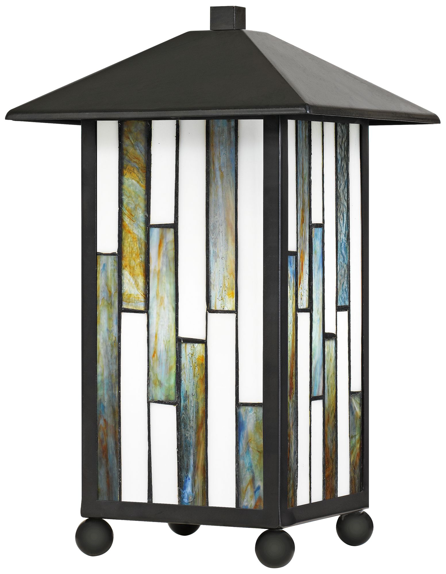 Dormont 14 1/4" High Bronze Tiffany-Style Accent Table Lamp