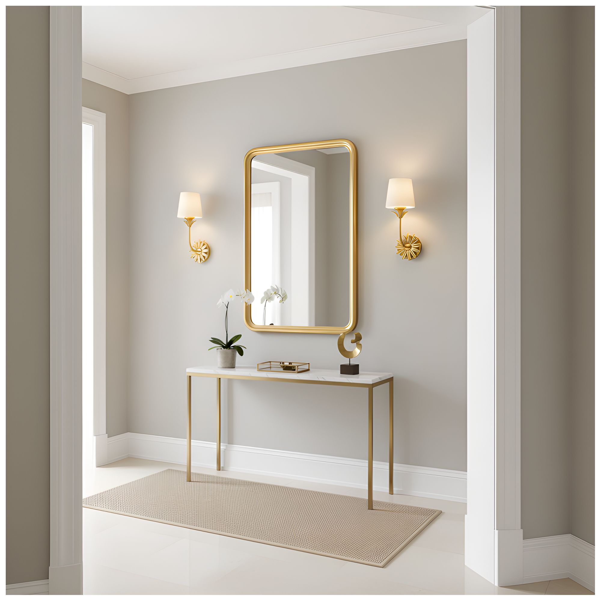 Image 6 Dorothea 1-Light Gold Leaf Wall Sconce more views