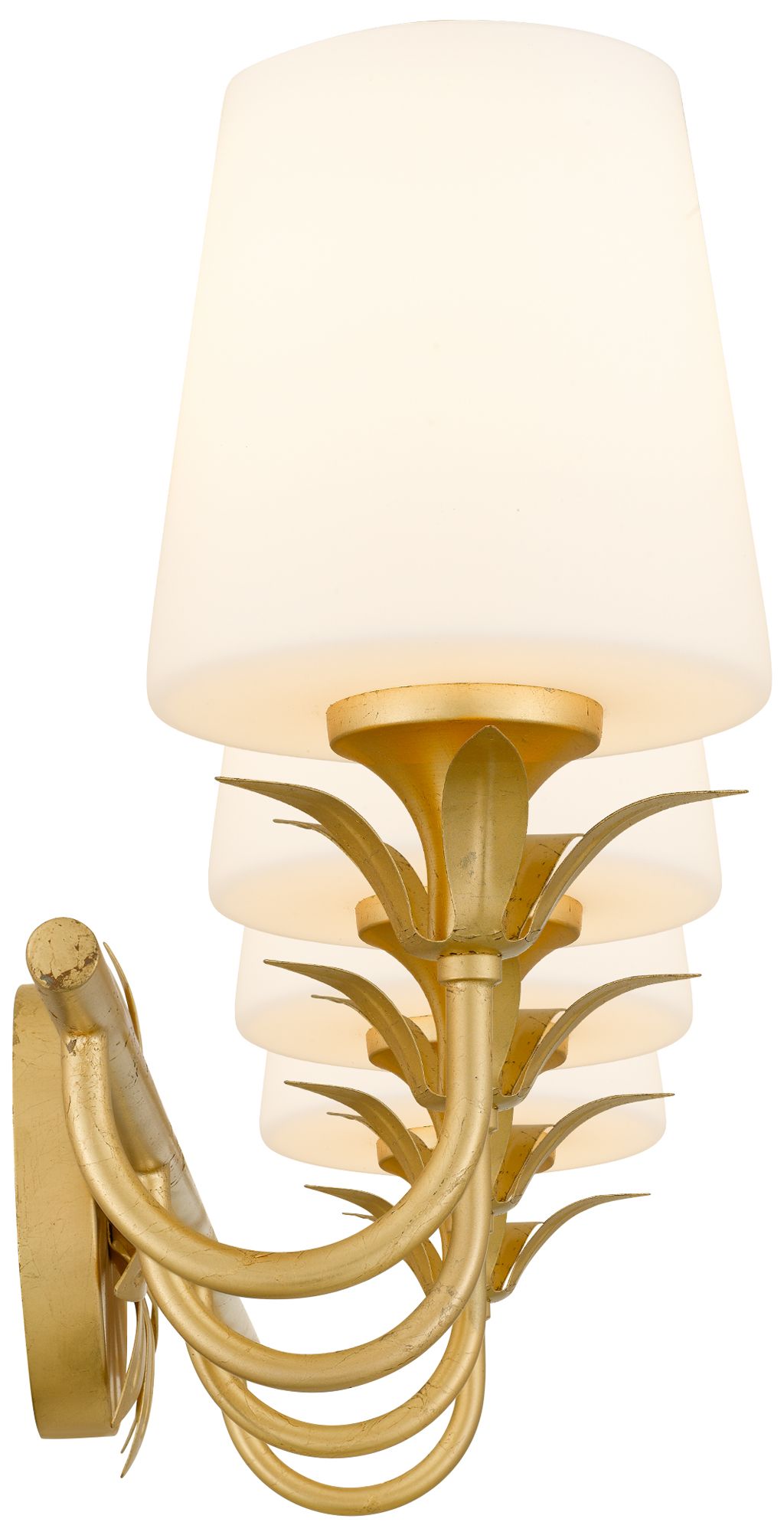 Image 4 Dorothea 4-Light Gold Leaf Vanity Light more views