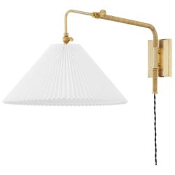 Dorset 1 Light Wall Sconce Aged Brass