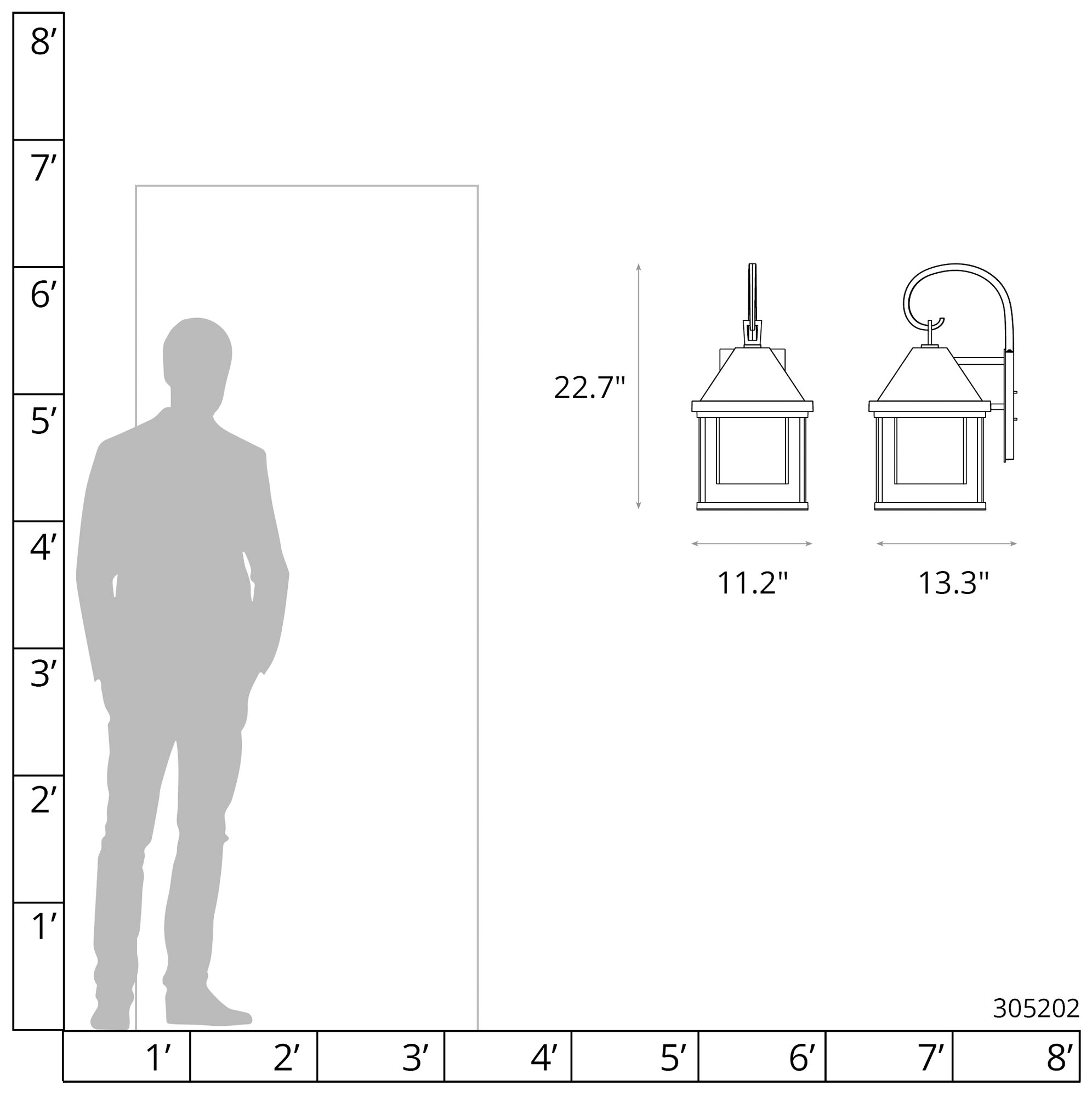 Dorset 22.7"High Coastal Burnished Steel Outdoor Wall Sconce