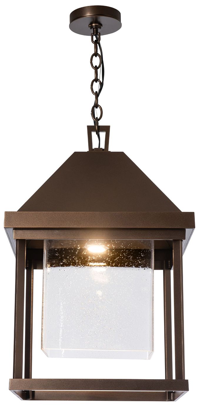 Image 2 Dorset 22.7"H Coastal Bronze Dark Sky Outdoor Lantern w/ Seeded Glass  more views