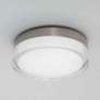 1_Dot 12 1/4" Wide Stainless Steel LED Outdoor Ceiling Light