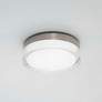 3_Dot 12 1/4" Wide Stainless Steel LED Outdoor Ceiling Light more views