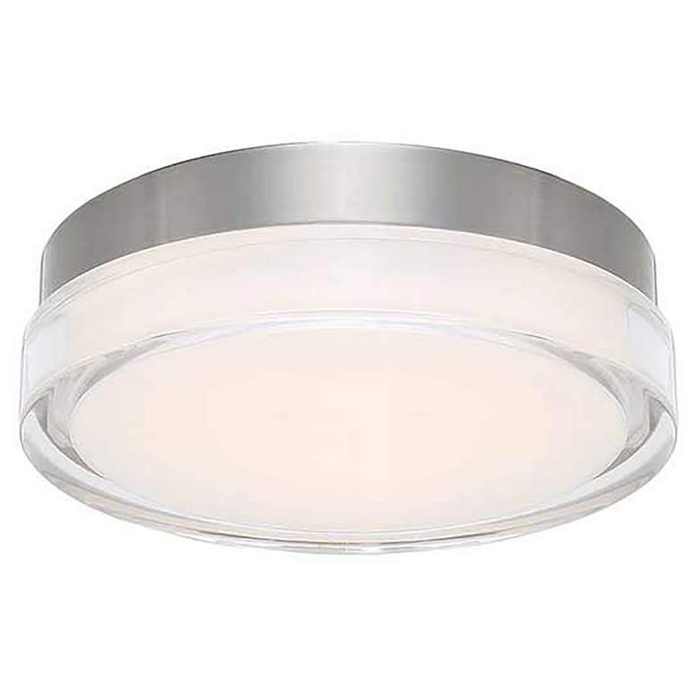 Image 1 Dot 2.5 inchH x 12.13 inchW 1-Light Flush Mount in Stainless Steel