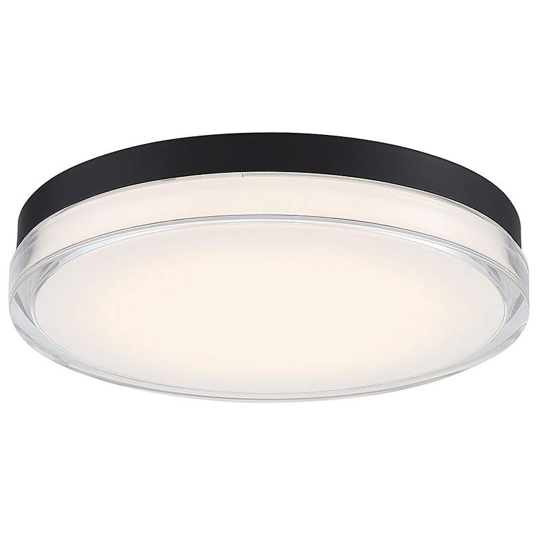 Image 1 Dot 2.5"H x 15"W 1-Light Flush Mount in Black
