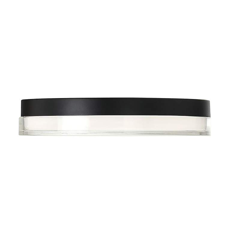 Image 2 Dot 2.5"H x 15"W 1-Light Flush Mount in Black more views