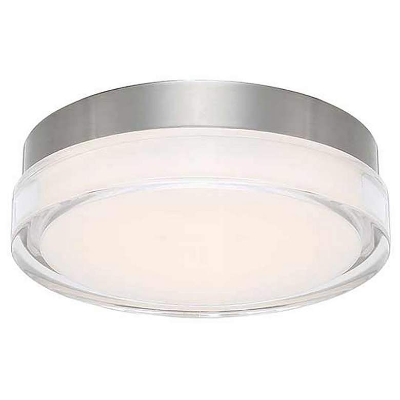 Image 1 Dot 2.5"H x 15"W 1-Light Flush Mount in Stainless Steel