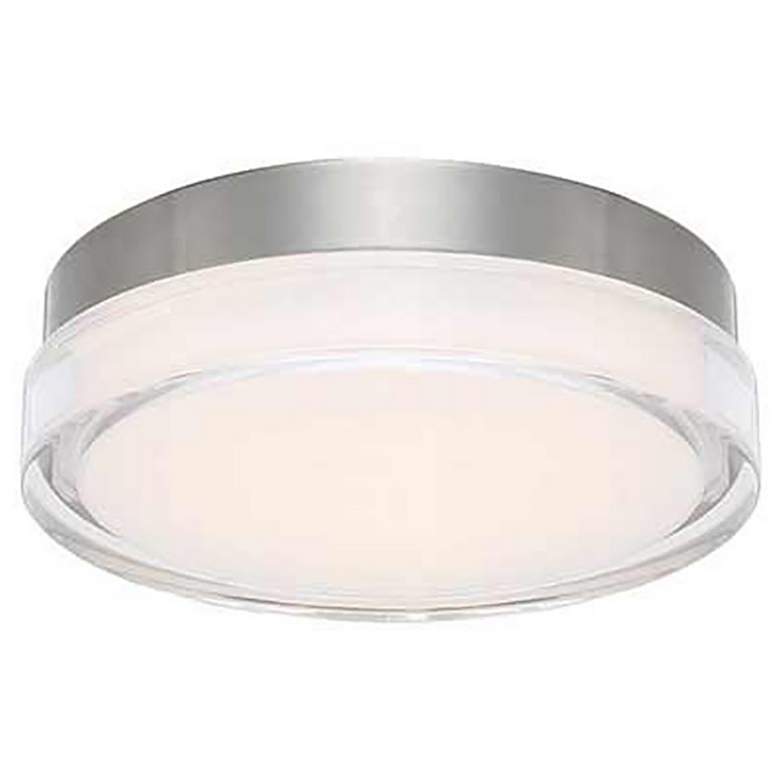 Image 1 Dot 2.5 inchH x 6.25 inchW 1-Light Flush Mount in Stainless Steel