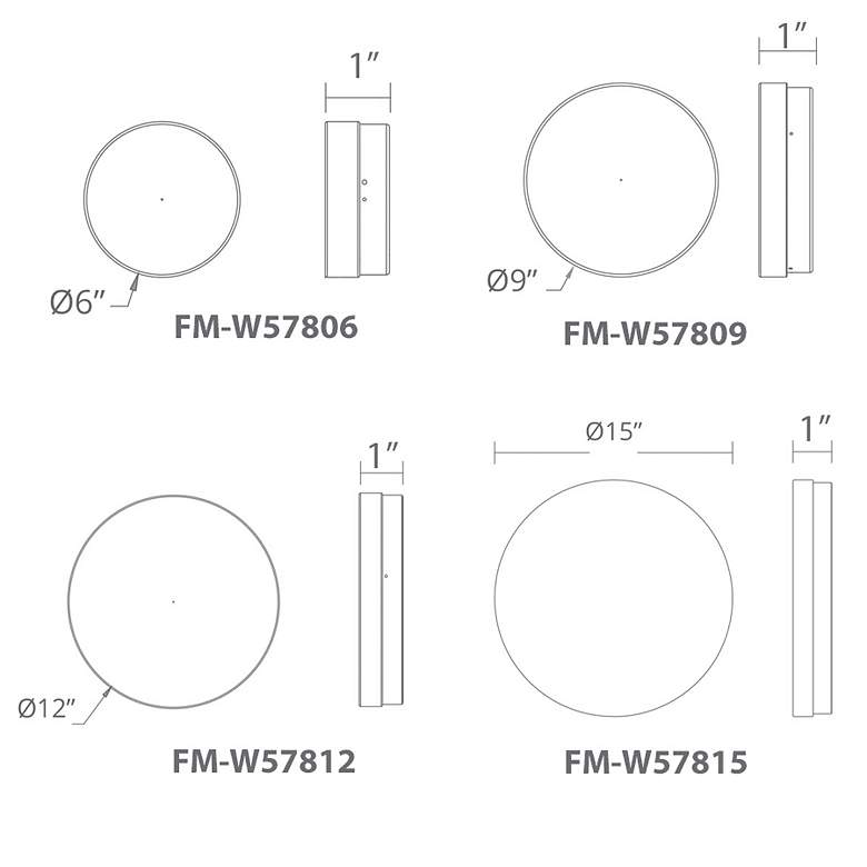 Image 2 Dot 2.5 inchH x 6.25 inchW 1-Light Flush Mount in Stainless Steel more views