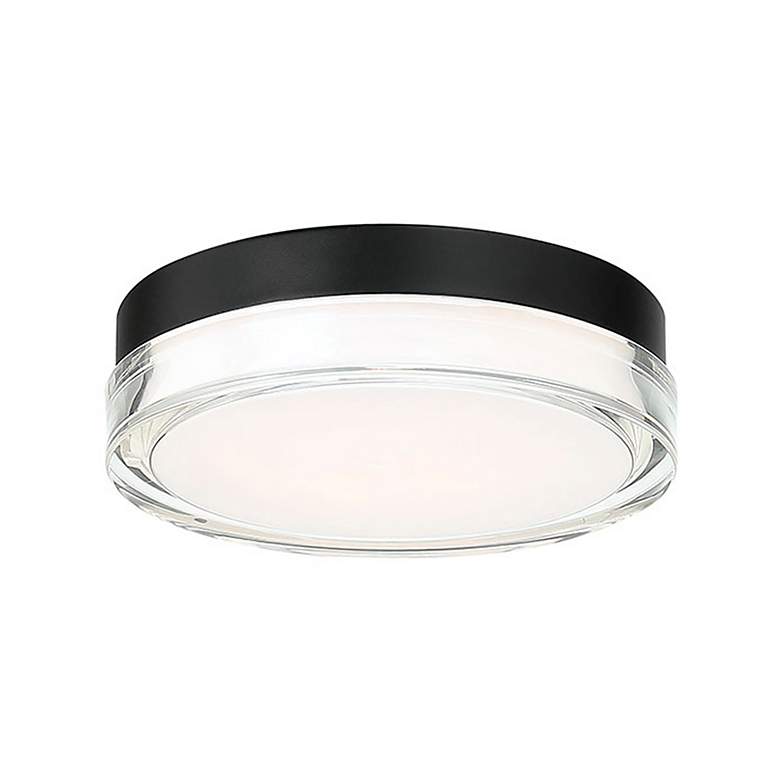 Image 1 Dot 2.5"H x 8.88"W 1-Light Flush Mount in Black