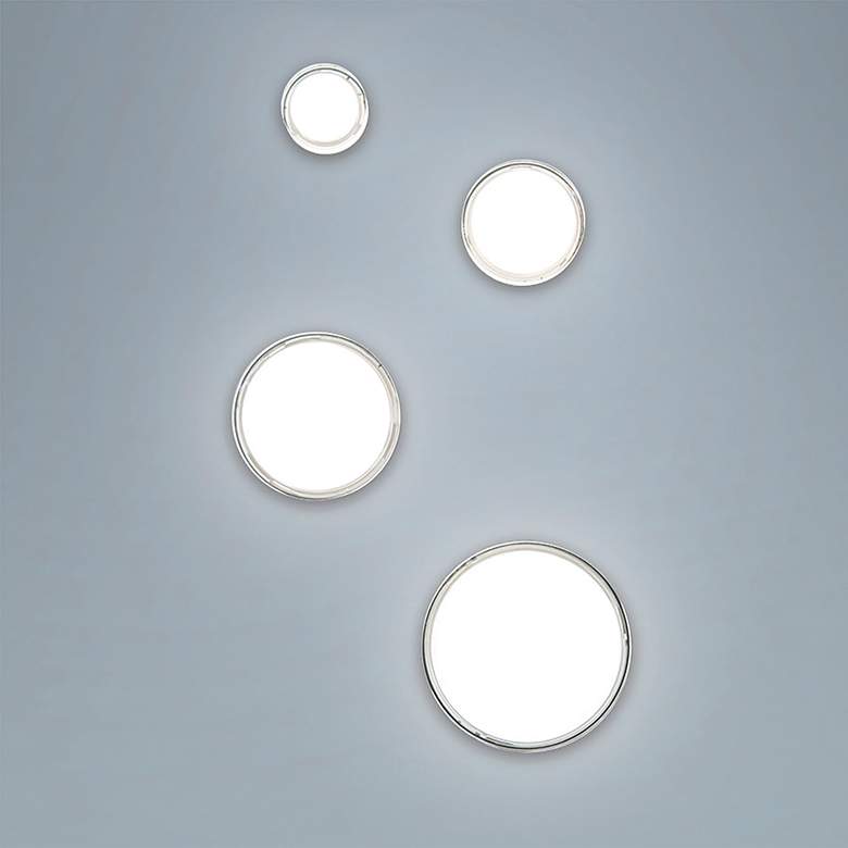 Image 5 Dot 2.5"H x 8.88"W 1-Light Flush Mount in Stainless Steel more views