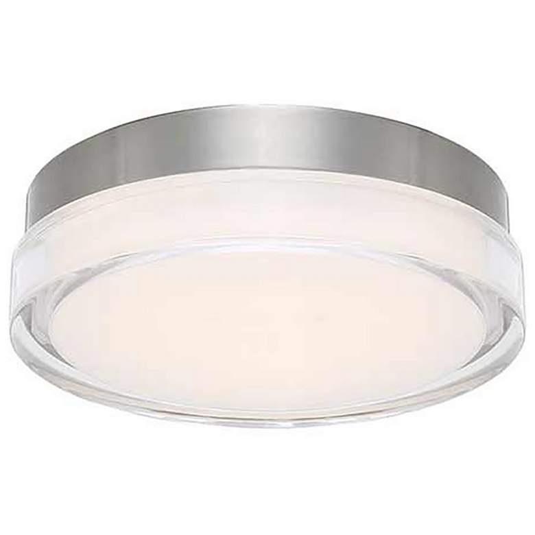 Image 1 Dot 2.5"H x 8.88"W 1-Light Flush Mount in Stainless Steel