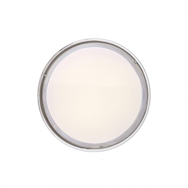 Image 2 Dot 2.5"H x 8.88"W 1-Light Flush Mount in Stainless Steel more views