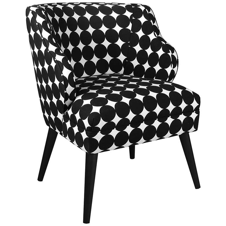Image 1 Dot Scrape Jet Black and White Modern Chair