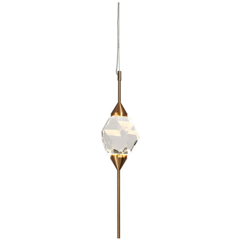 Image 1 Doteaey 1-Light LED Crystal Pendant Light