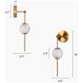 2_Doteaey 1-Light LED Glass Wall Sconces more views