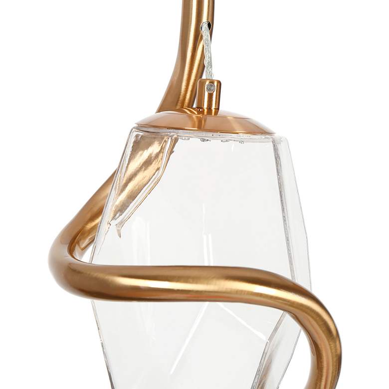 Image 7 Doteaey 1-Light LED Gold Glass Pendant Light more views