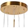 3_Doteaey 5-Light Gold Cluster LED Crystal Island Pendant Light more views