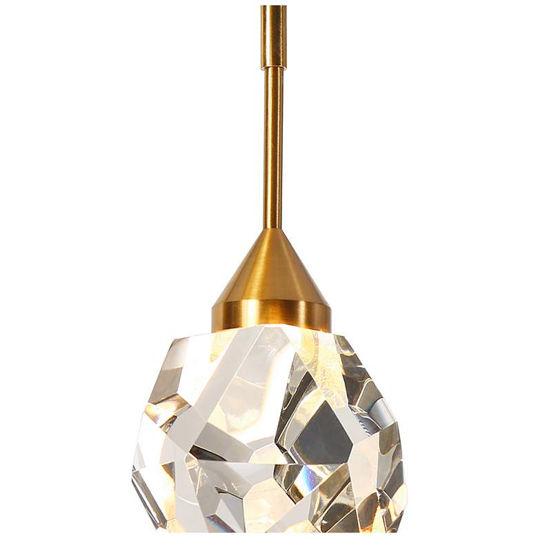 Image 4 Doteaey 5-Light Gold Cluster LED Crystal Island Pendant Light more views