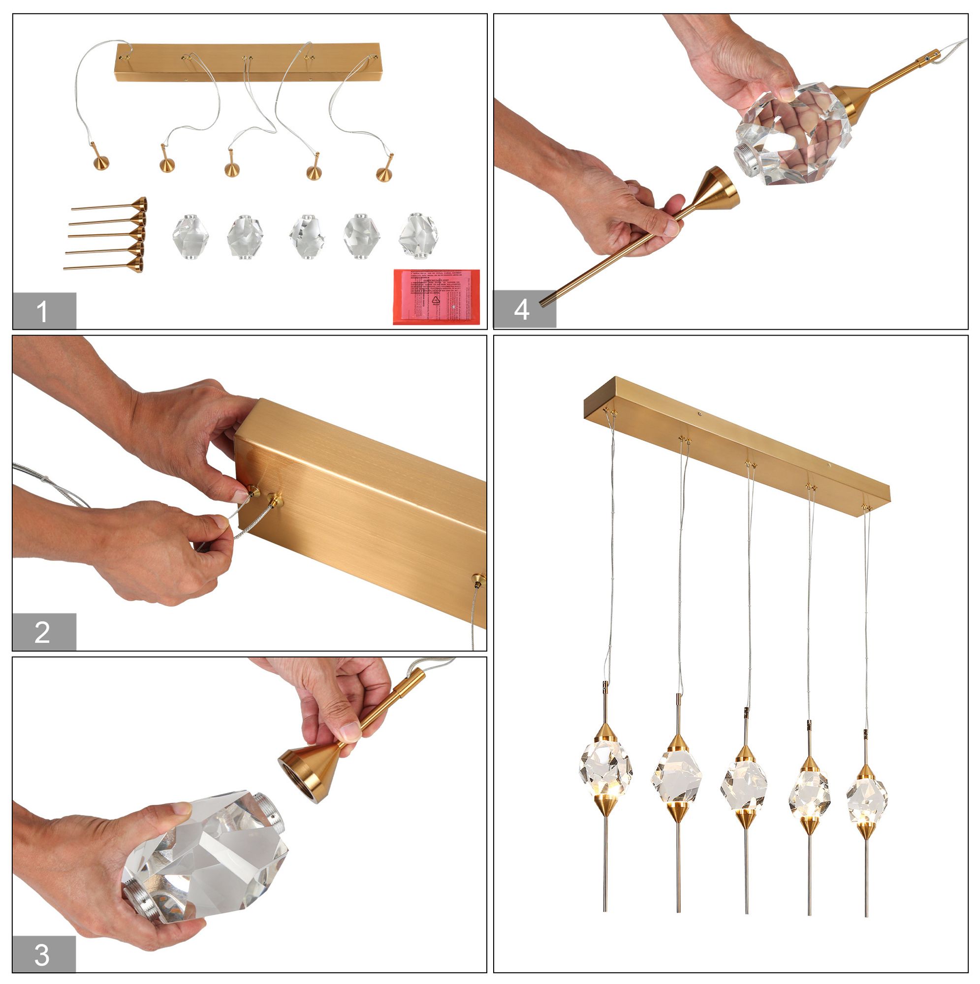 Doteaey 5-Light Islands Lamp LED - Made to Order