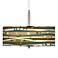 Dots and Waves Giclee Glow 16" Wide Pendant Light