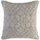 Dotted Pirouette Gray 18" Square Throw Pillow