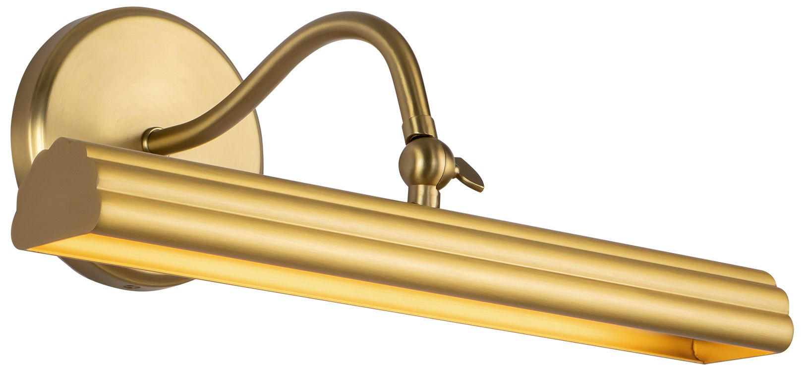 Image 6 Dottie 14-in Brushed Gold dimmable LED Wall/Picture Light more views