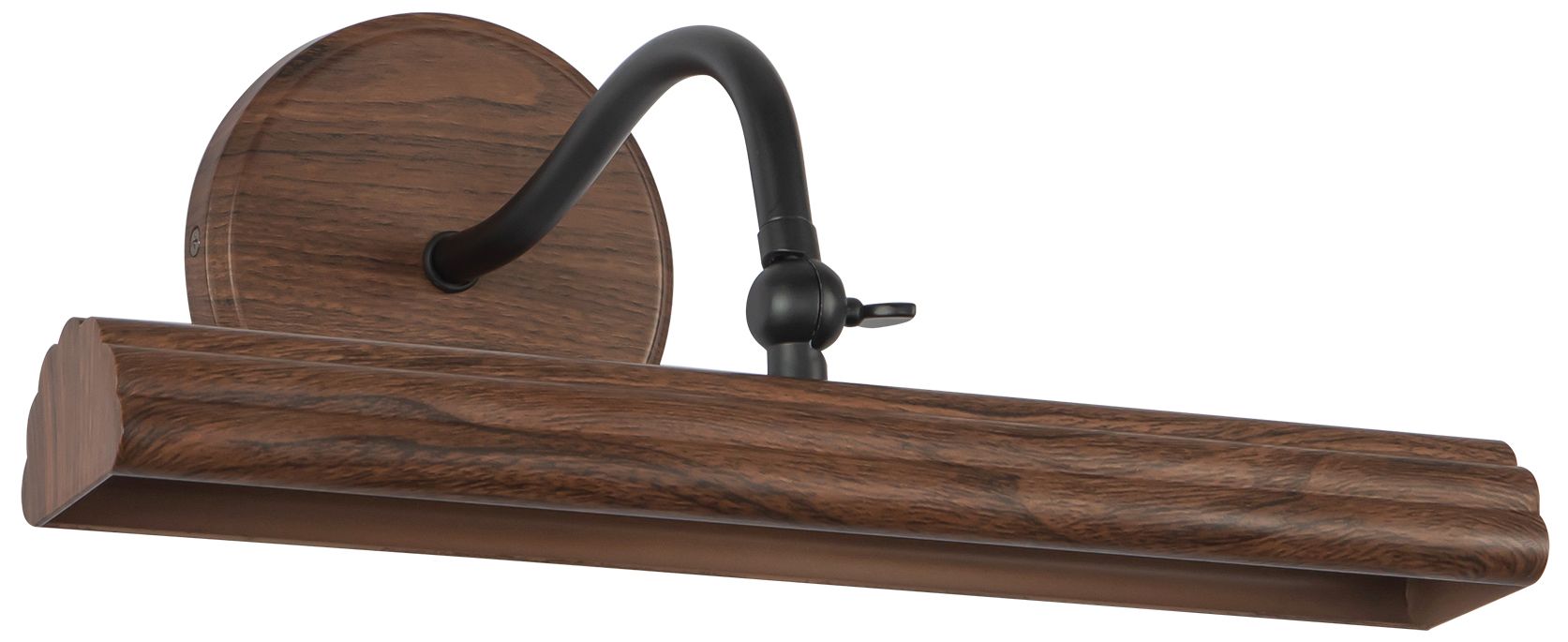 Image 3 Dottie 14-in Walnut Brown dimmable LED Wall/Picture Light more views