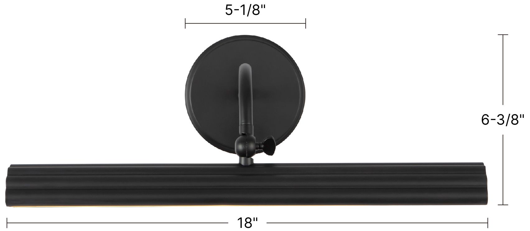 Dottie 14-in Walnut Brown dimmable LED Wall/Picture Light