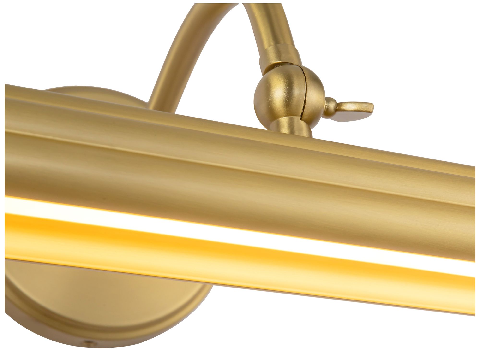 Image 5 Dottie 18-in Brushed Gold dimmable LED Wall/Picture Light more views