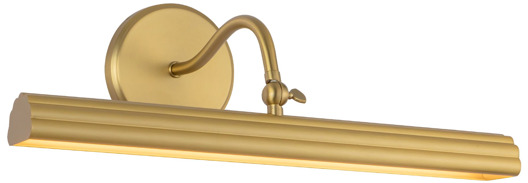 Image 6 Dottie 18-in Brushed Gold dimmable LED Wall/Picture Light more views