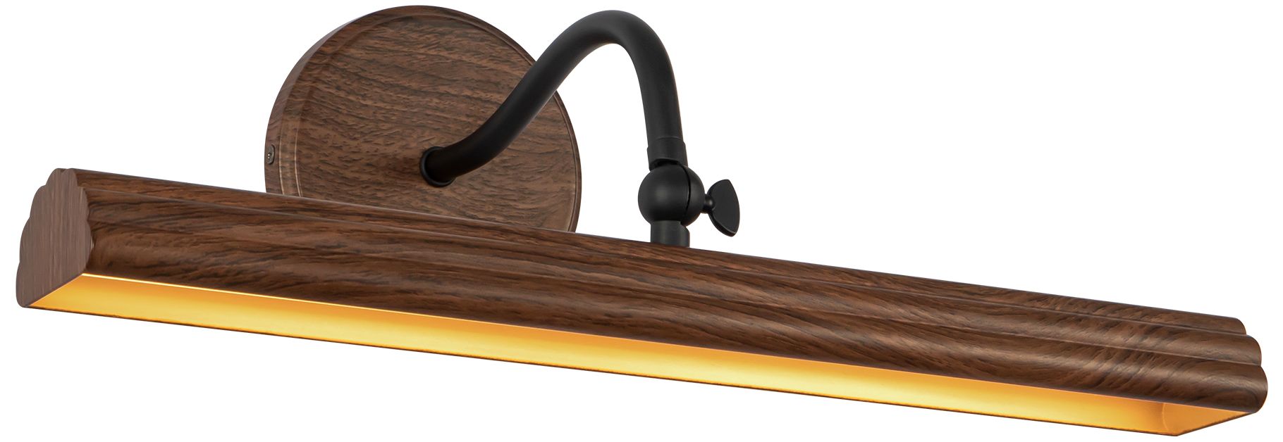 Image 6 Dottie 18-in Walnut Brown dimmable LED Wall/Picture Light more views