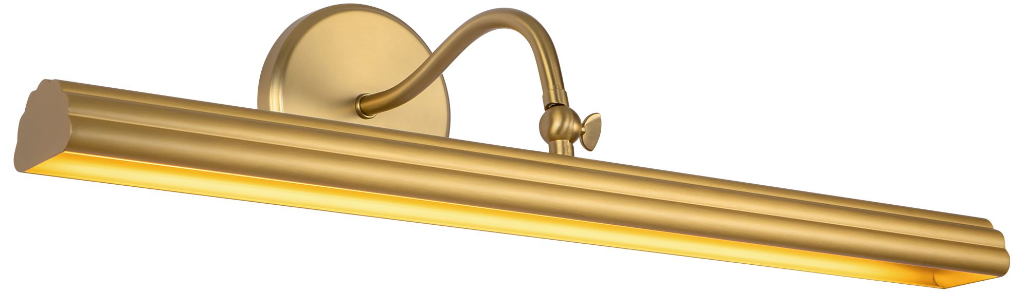 Image 6 Dottie 24-in Brushed Gold dimmable LED Wall/Picture Light more views